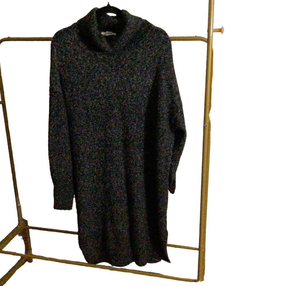 Cozy sweater dress, H&M, charcoal/grayish/white